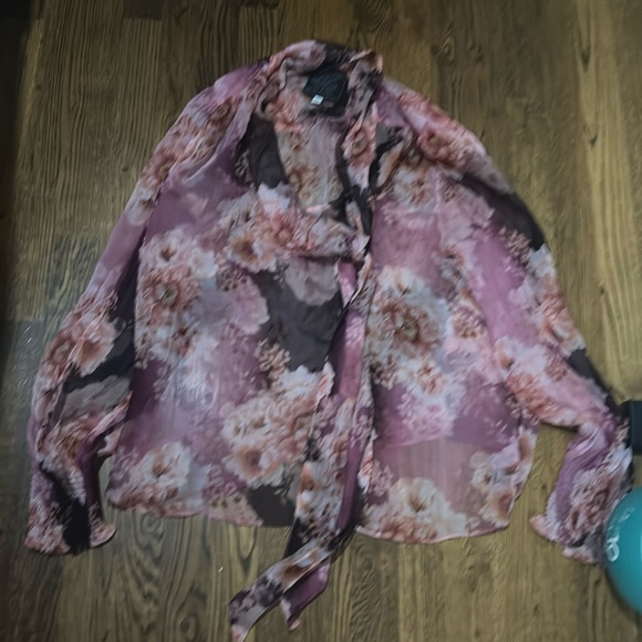 Johnny Was Carina Silk blouse - large - Picture 3 of 5